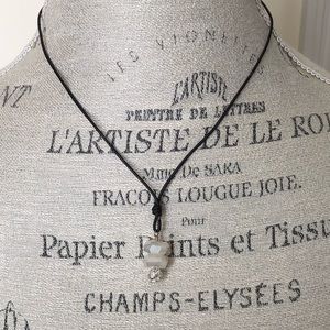 Faceted Chalcedony & Swarovski Crystal Necklace